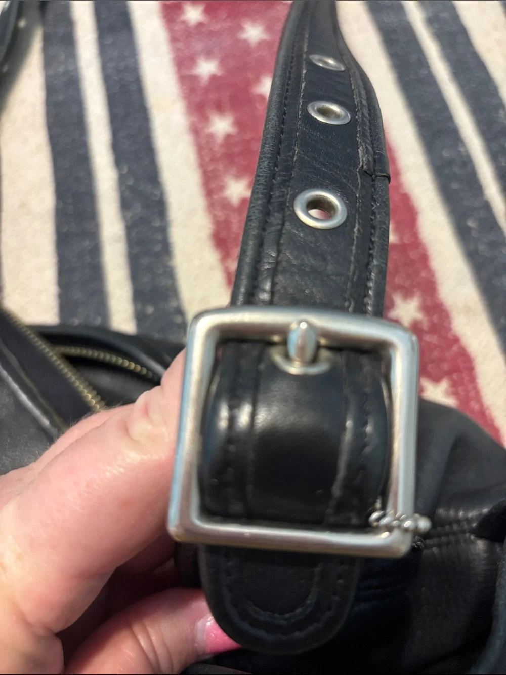 Coach sleek black